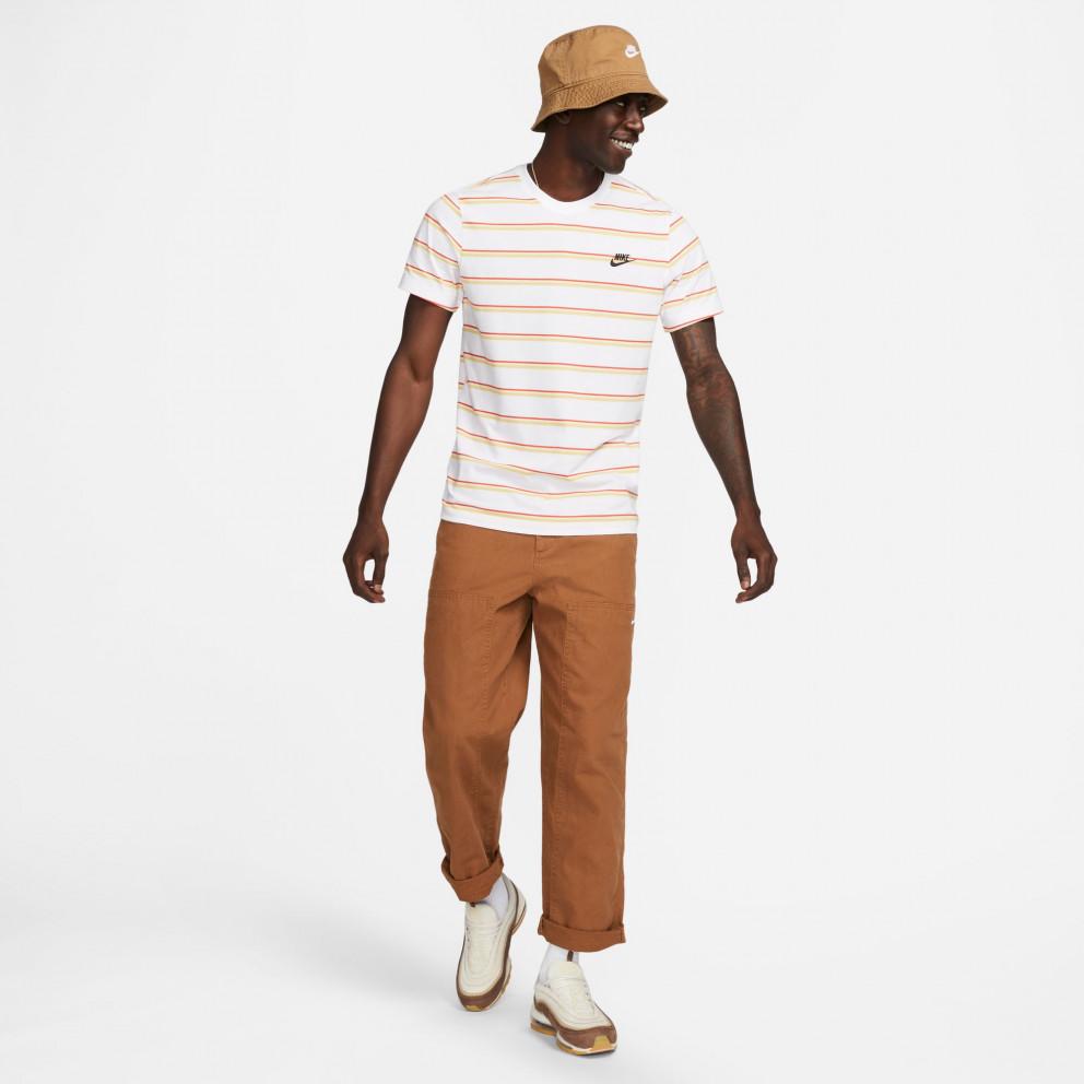 Maglietta T-shirt Nike Club Stripe white