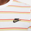 Maglietta T-shirt Nike Club Stripe white