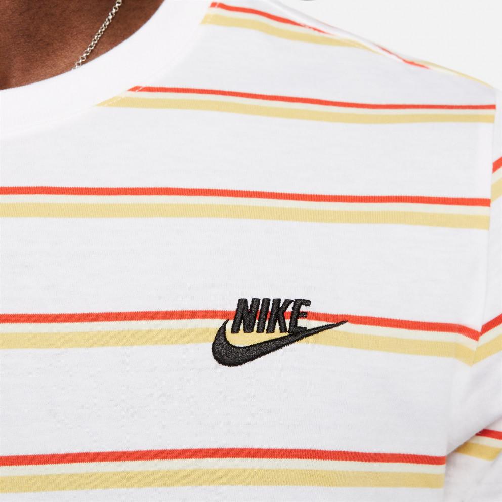 Maglietta T-shirt Nike Club Stripe white