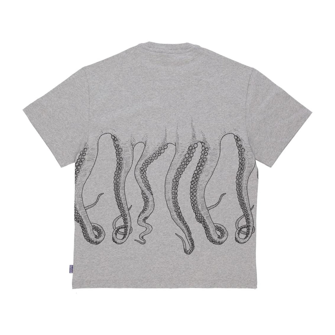 Maglietta T -shirt Octopus Outline Logo gray black