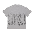 Maglietta T -shirt Octopus Outline Logo gray black