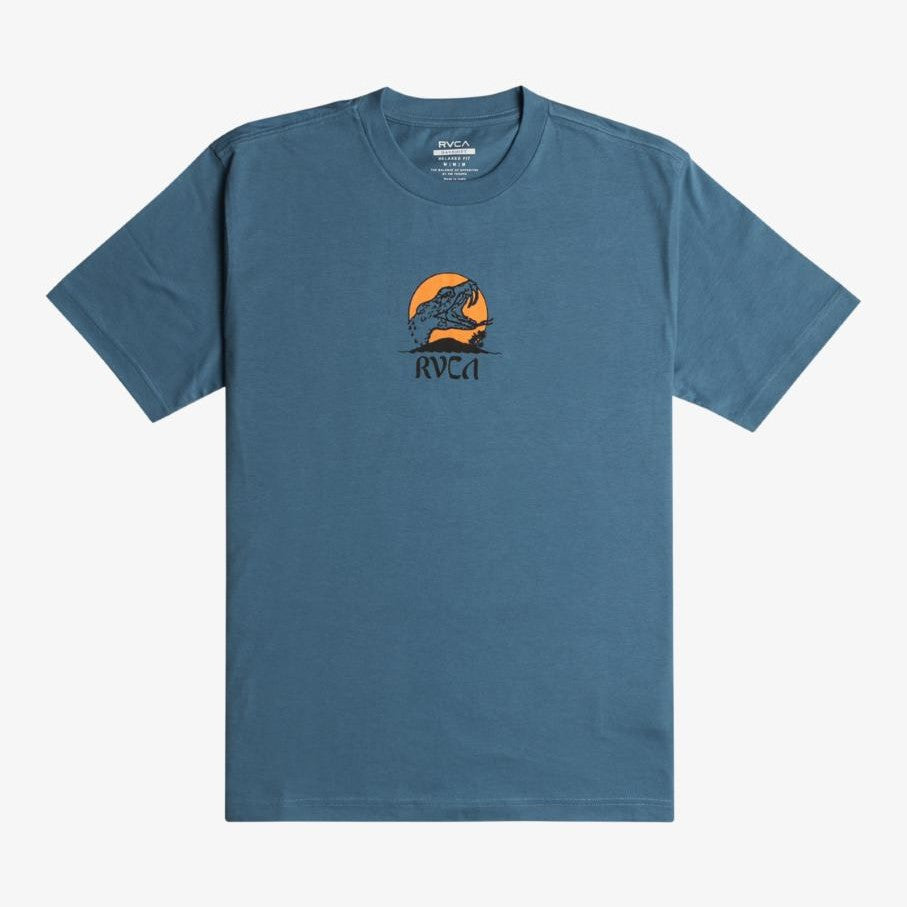 Maglietta T-shirt Rvca Whiskey Bite navy