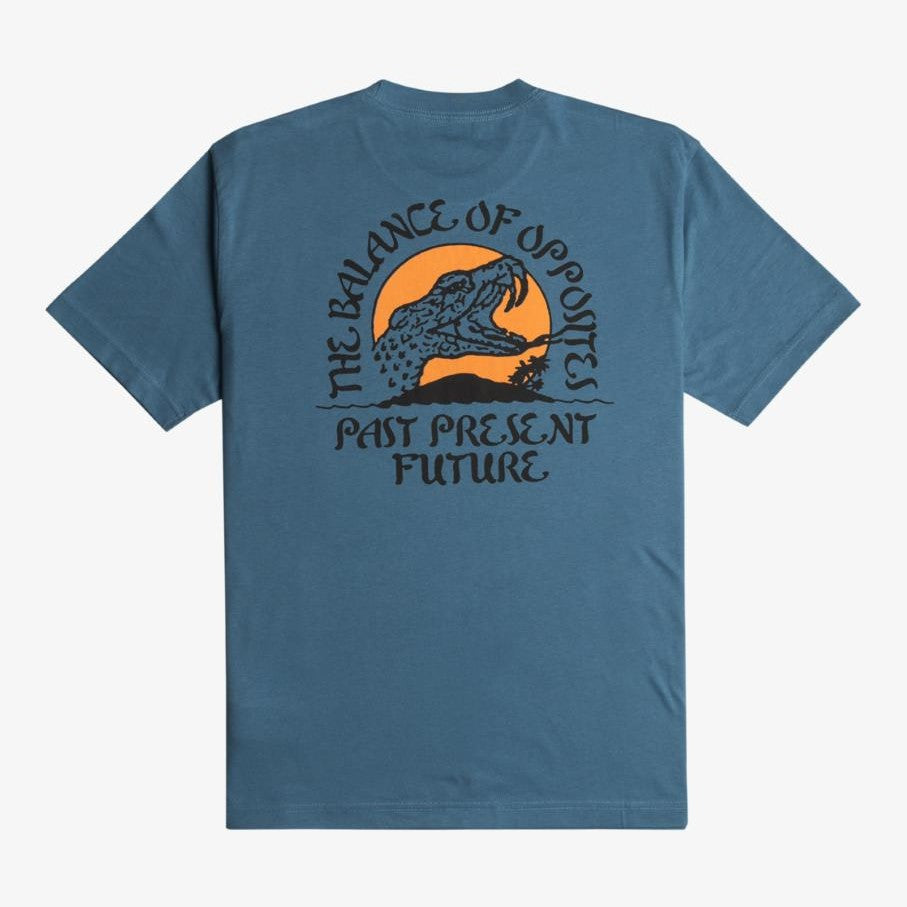 Maglietta T-shirt Rvca Whiskey Bite navy
