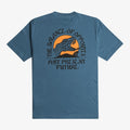 Maglietta T-shirt Rvca Whiskey Bite navy