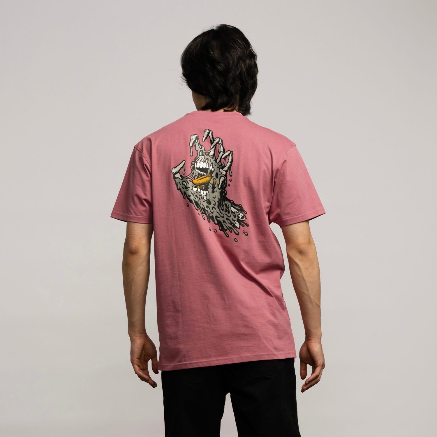 Maglietta T-shirt Santa Cruz Melting Hand dusty rose