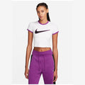 Maglietta T-shirt Sportswear Cropped white purple