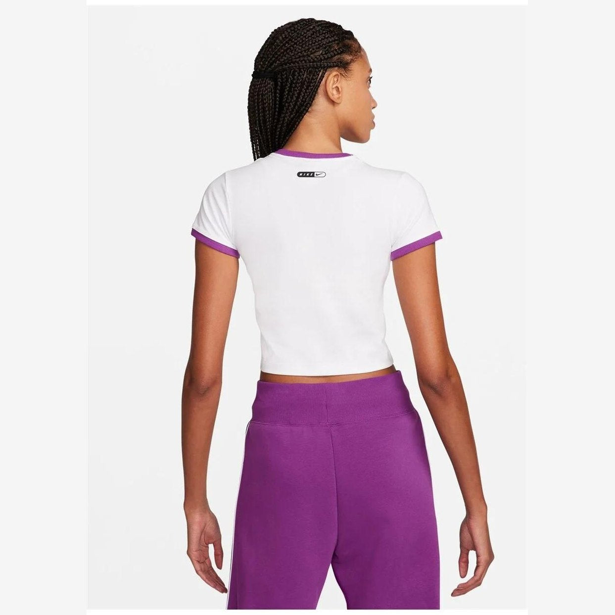 Maglietta T-shirt Sportswear Cropped white purple