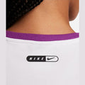 Maglietta T-shirt Sportswear Cropped white purple