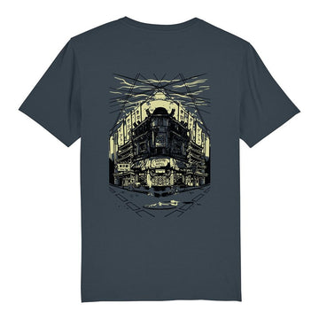 Maglietta T-shirt unisex Ghettoblastee Tokyo India grey