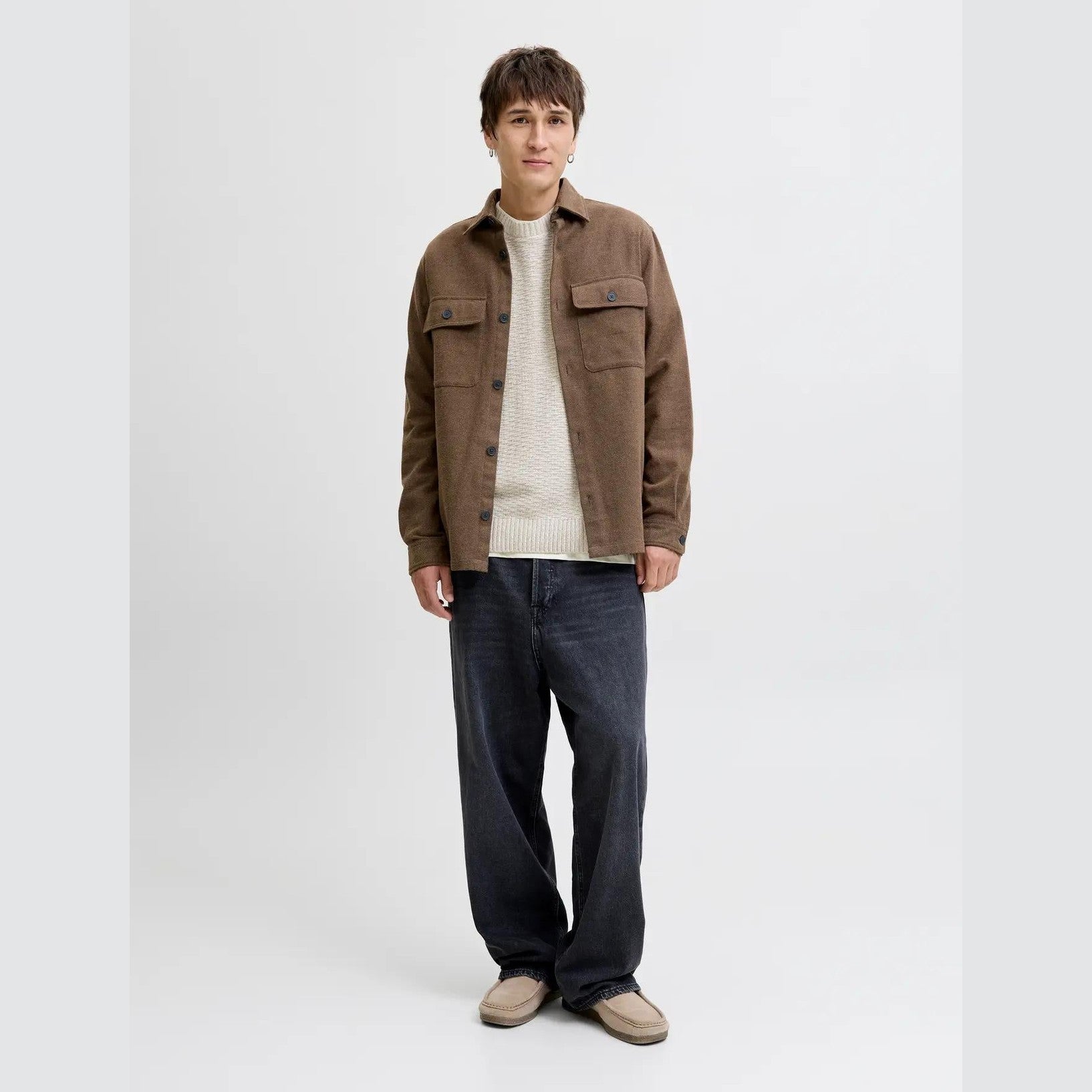 Maglione Jack & Jones Blue jeremy Stone grey