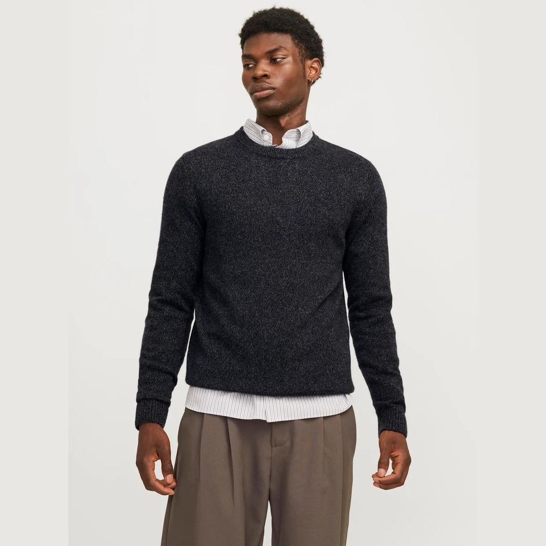 Maglione Jack & Jones Clambswool black beauty twist