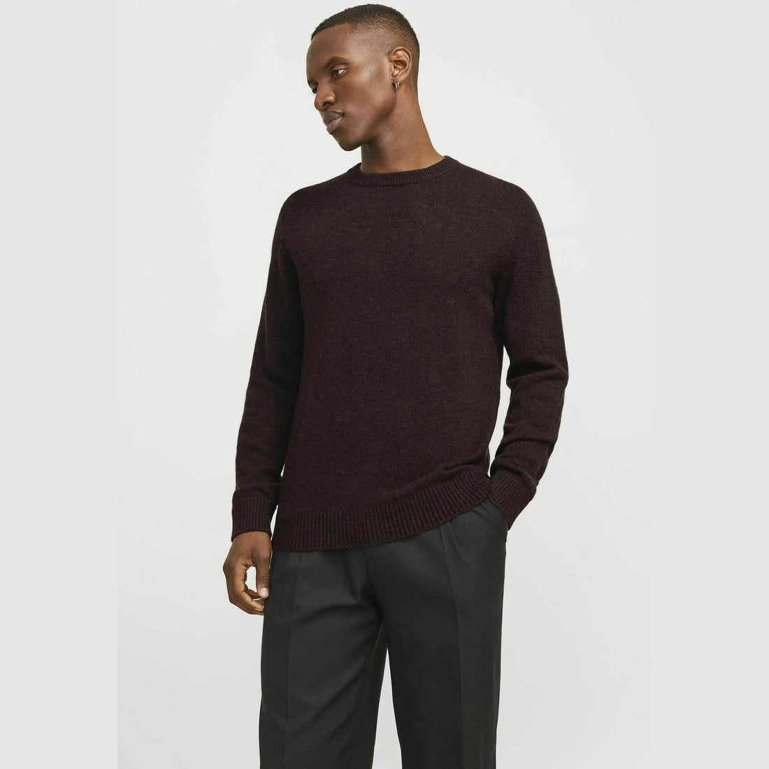 Maglione Jack & Jones Clambswool chocolate plum