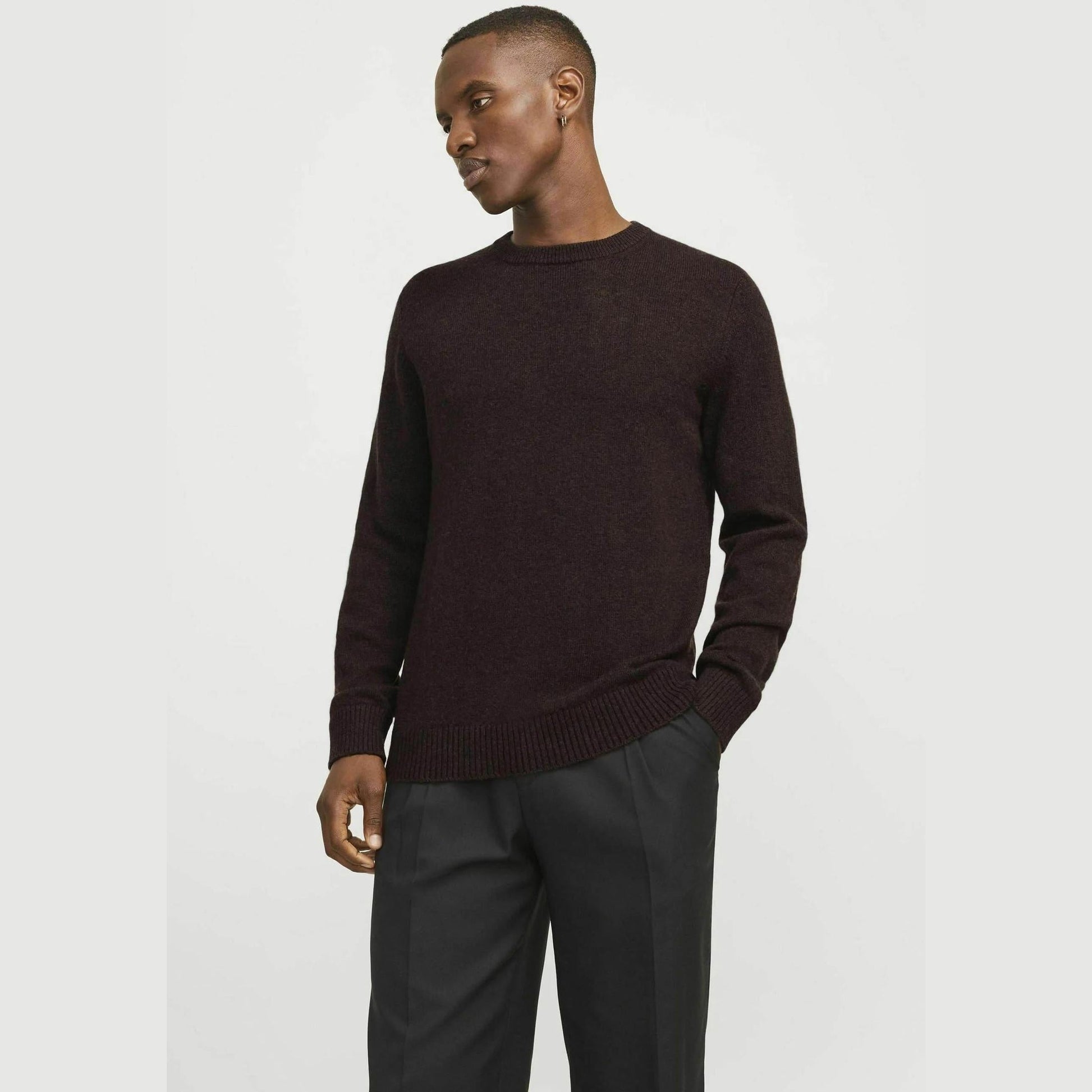 Maglione Jack & Jones Clambswool chocolate plum