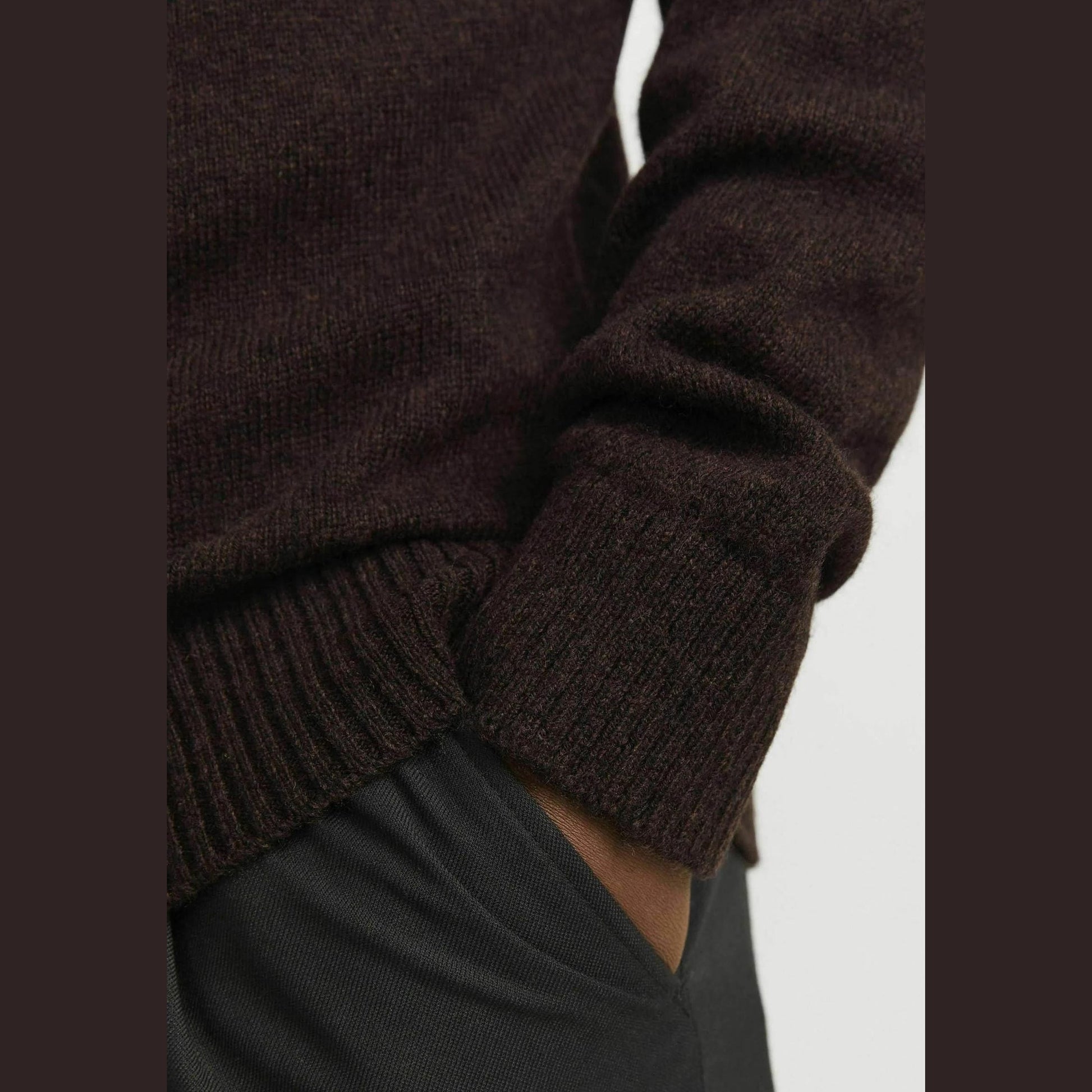 Maglione Jack & Jones Clambswool chocolate plum