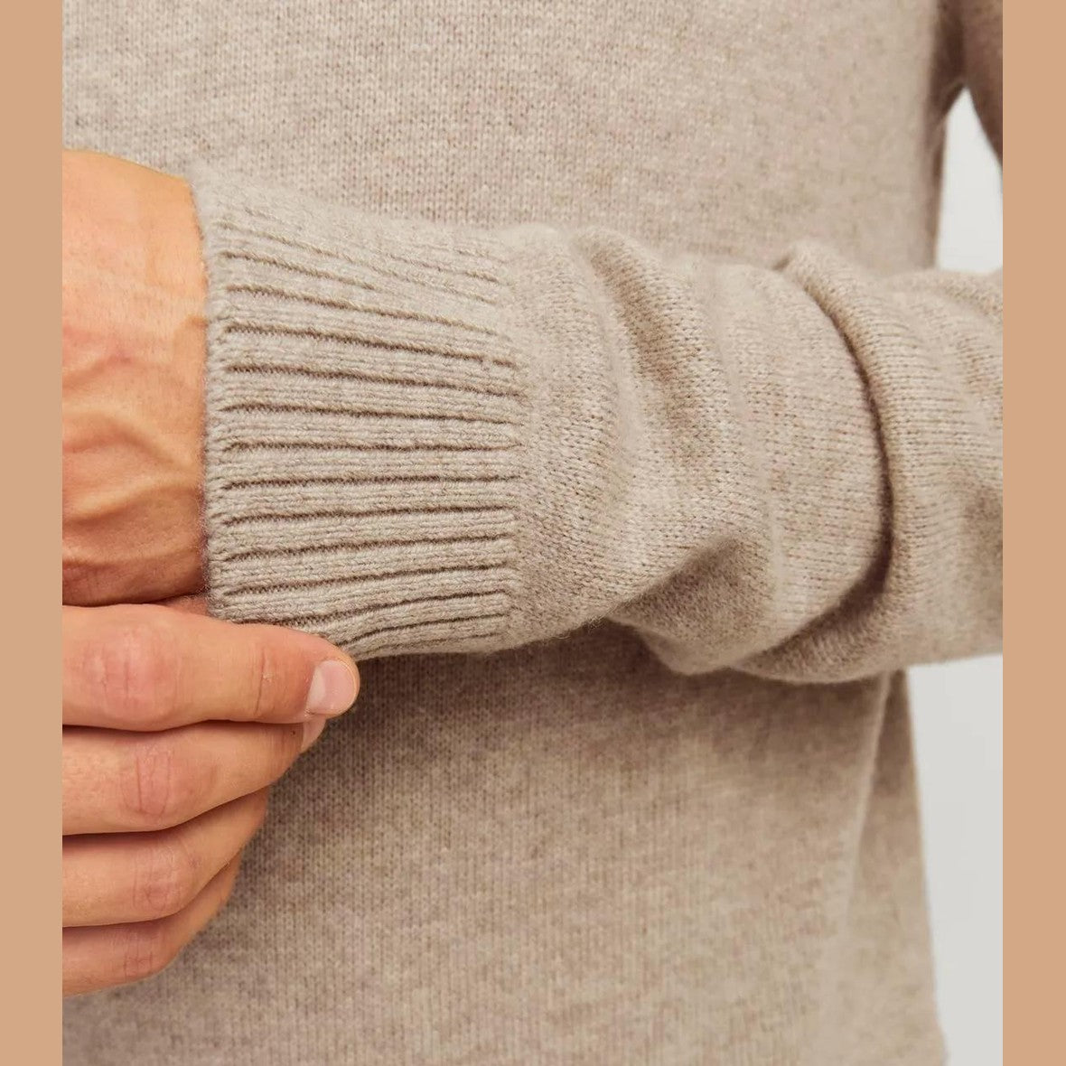Maglione Jack & Jones Clambswool oatmeal melange