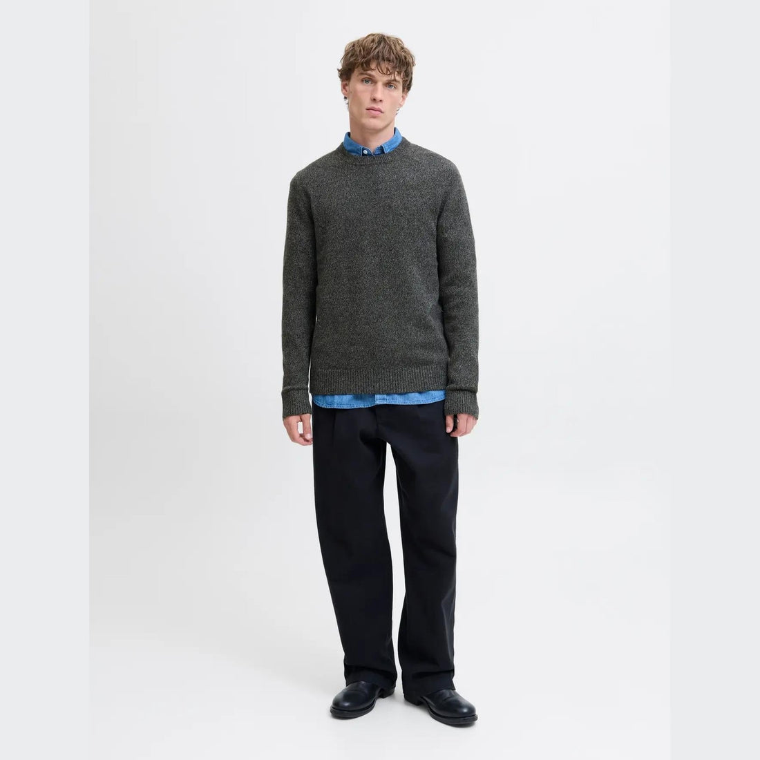 Maglione Jack & Jones Lambs black twist