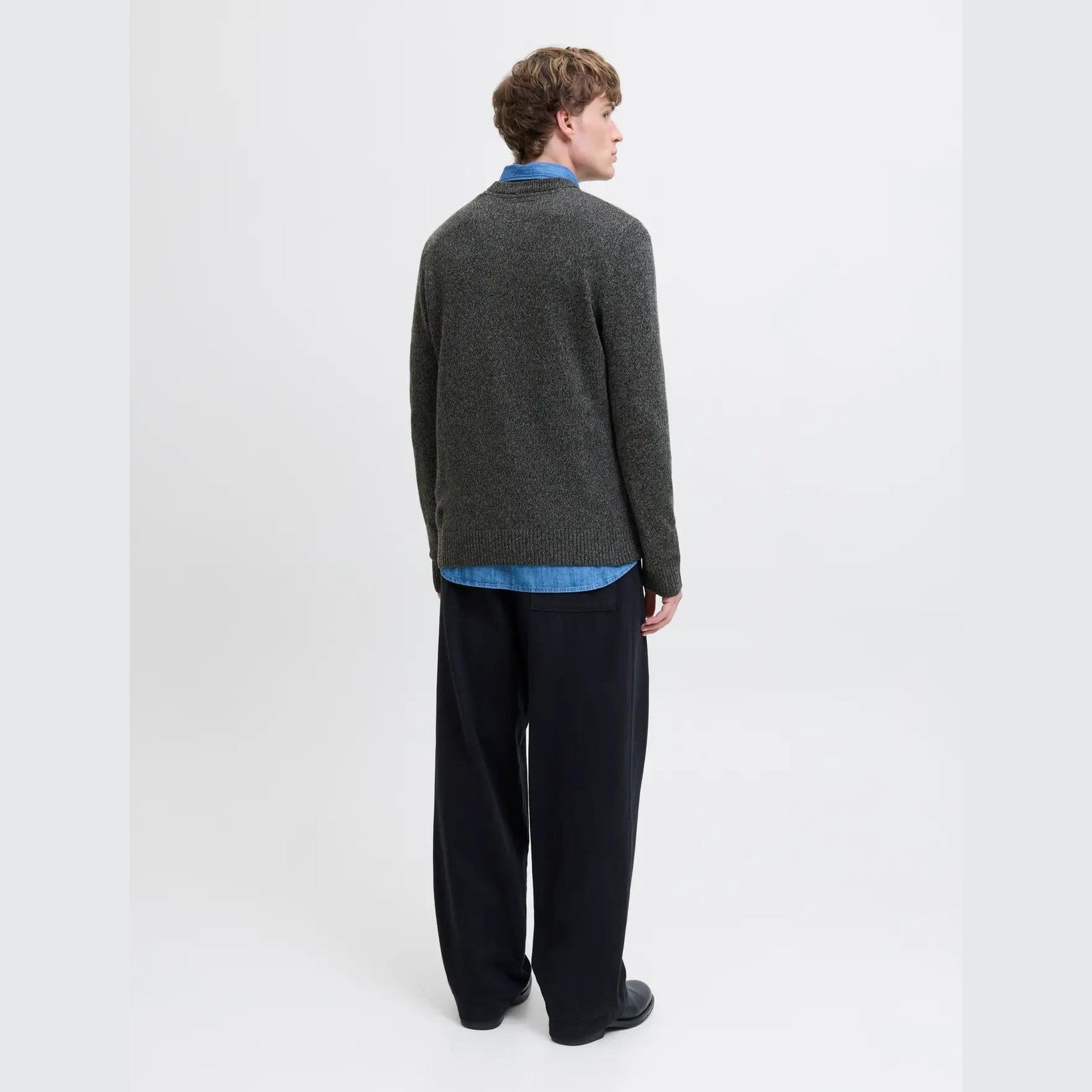 Maglione Jack & Jones Lambs black twist