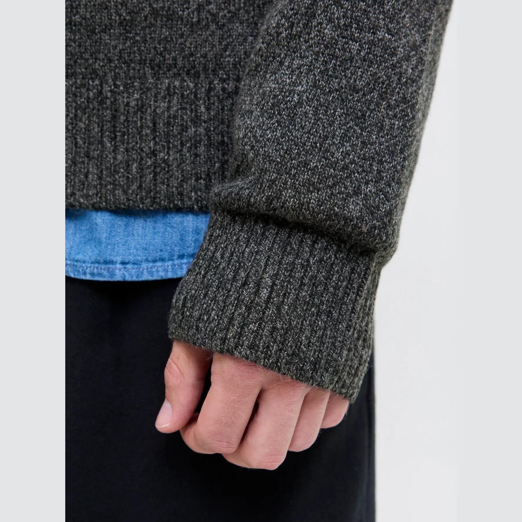 Maglione Jack & Jones Lambs black twist