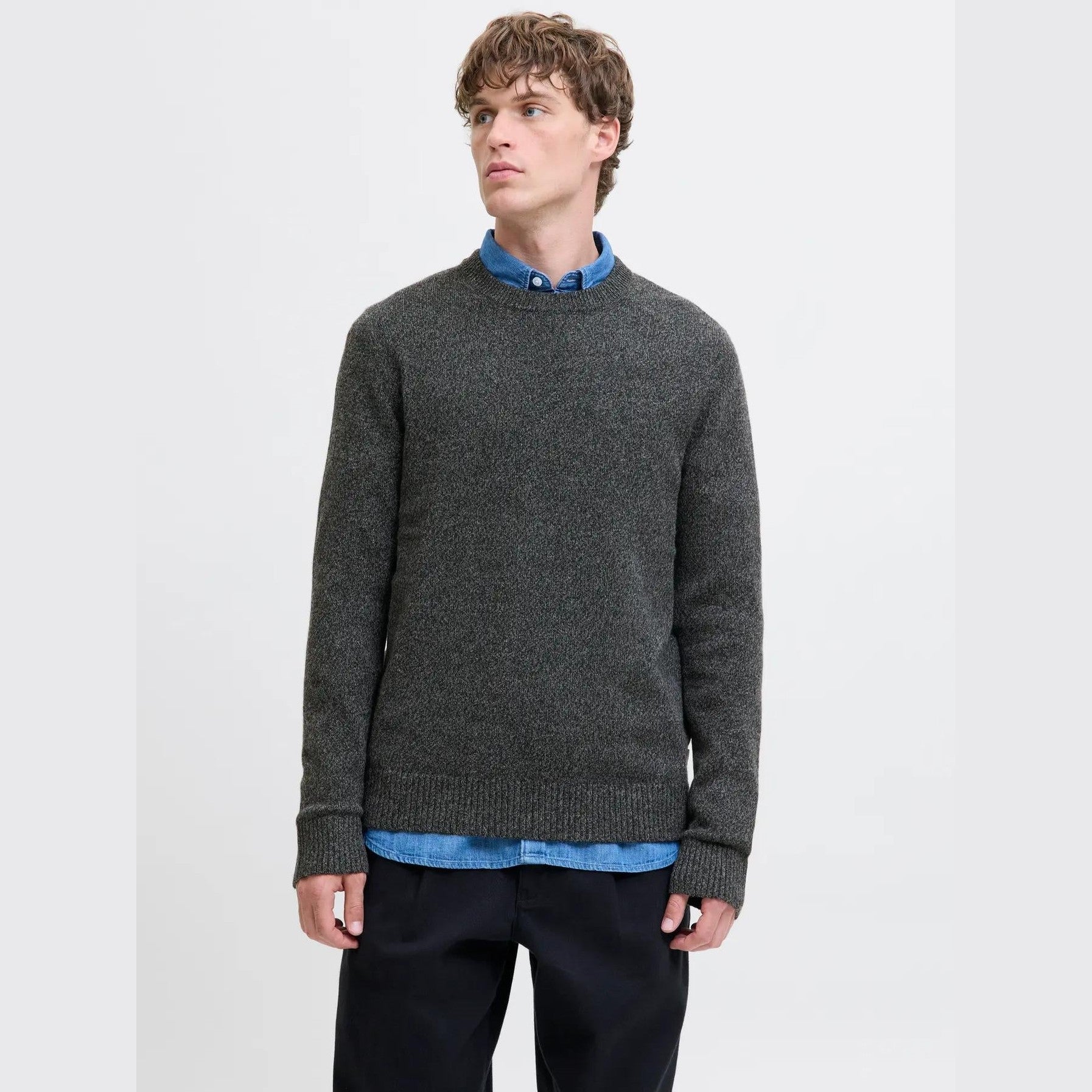 Maglione Jack & Jones Lambs black twist