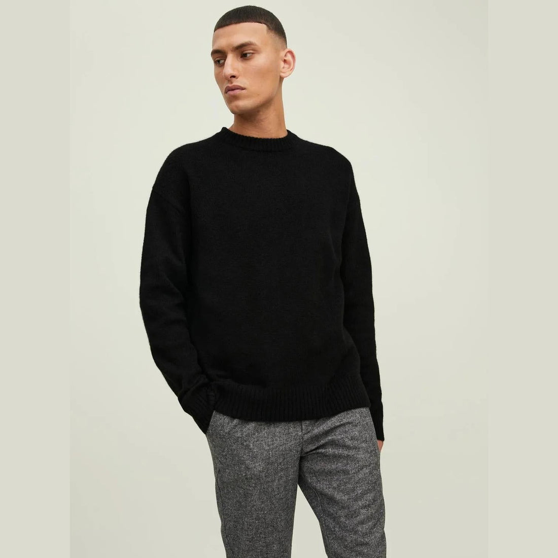 Maglione Jack & Jones Rollie Knitted black