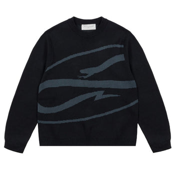 Maglione Propaganda Logo Atom Black