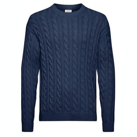 Maglione Solid Malcolm Navy