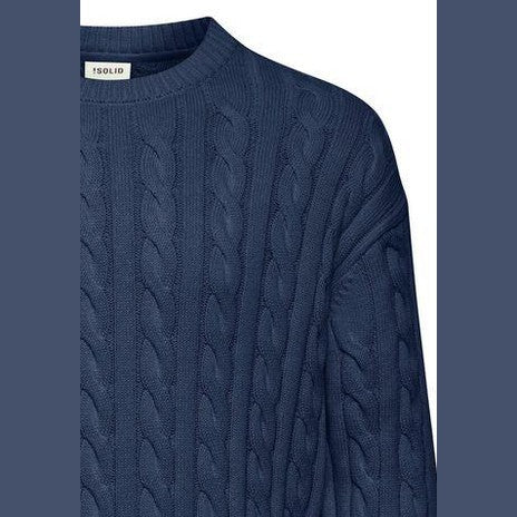 Maglione Solid Malcolm Navy