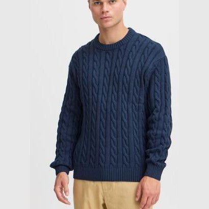 Maglione Solid Malcolm Navy