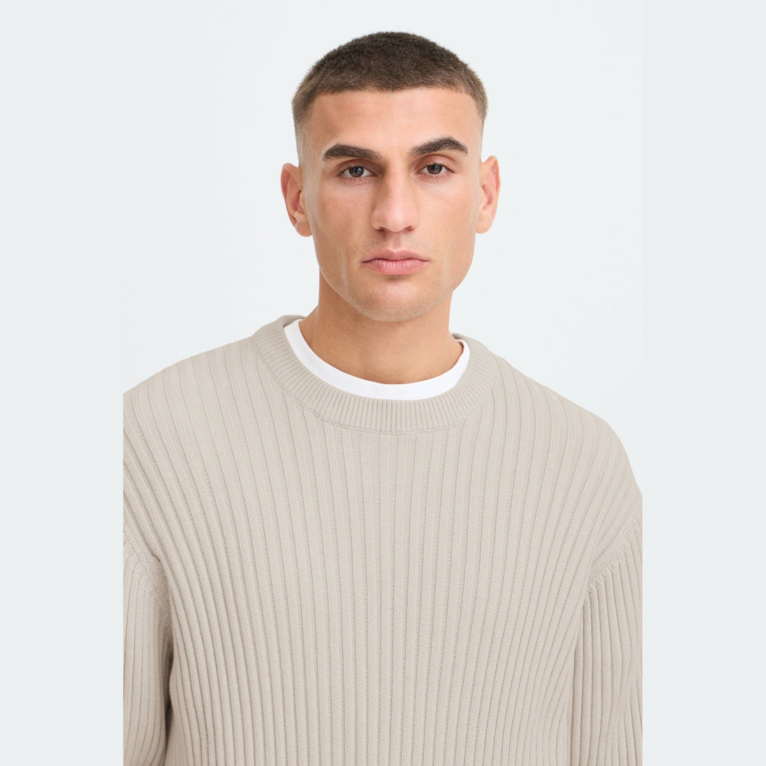Maglione Solid Vasil Beige