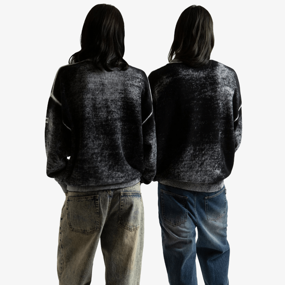 Maglione Wated Paris Ashes Black