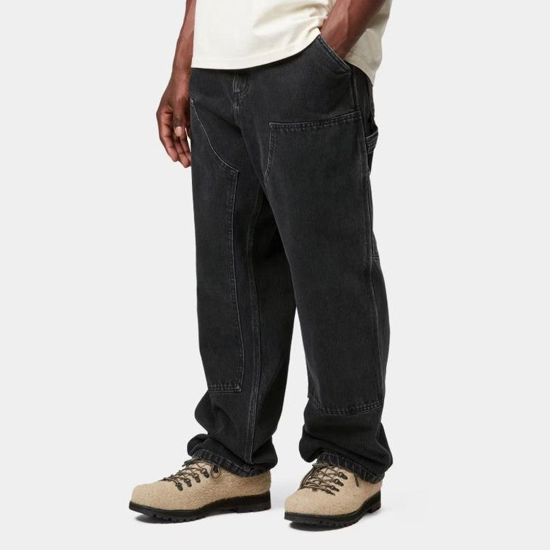 Pantalone Carhartt Double Knee Blk stone Wshd