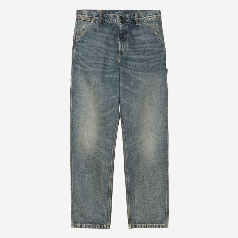 Pantalone Carhartt Single Knee Blue worn Used