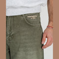 Pantalone Homeboy Baggy Dye Denim Wash Green
