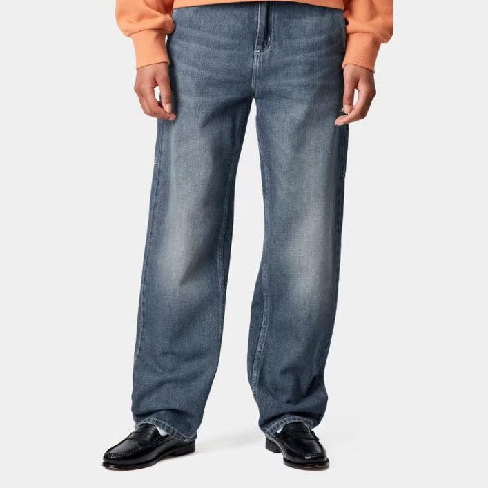Pantalone W Pierce Pant Blue Dk Uesd Wash