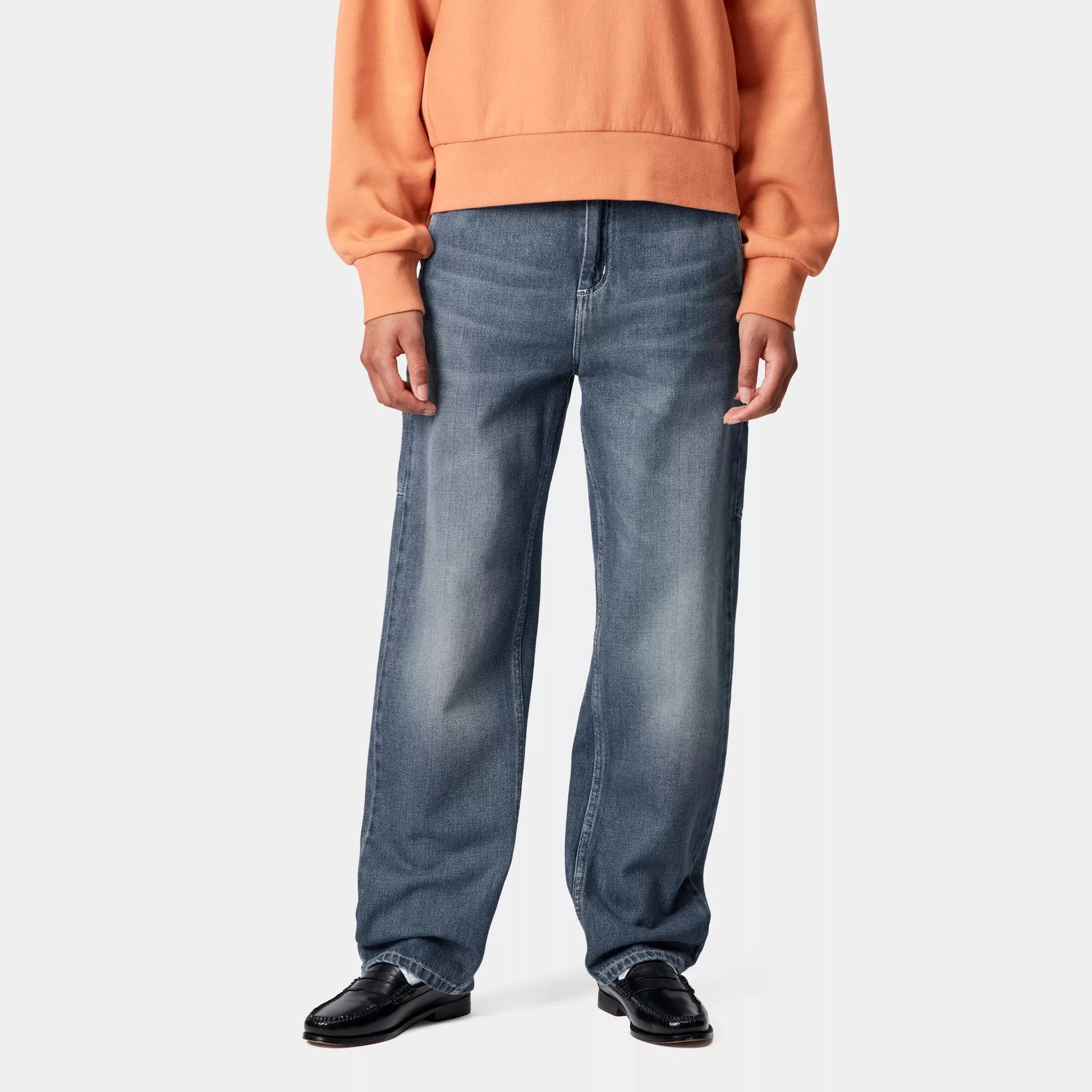 Pantalone W Pierce Pant Blue Dk Uesd Wash