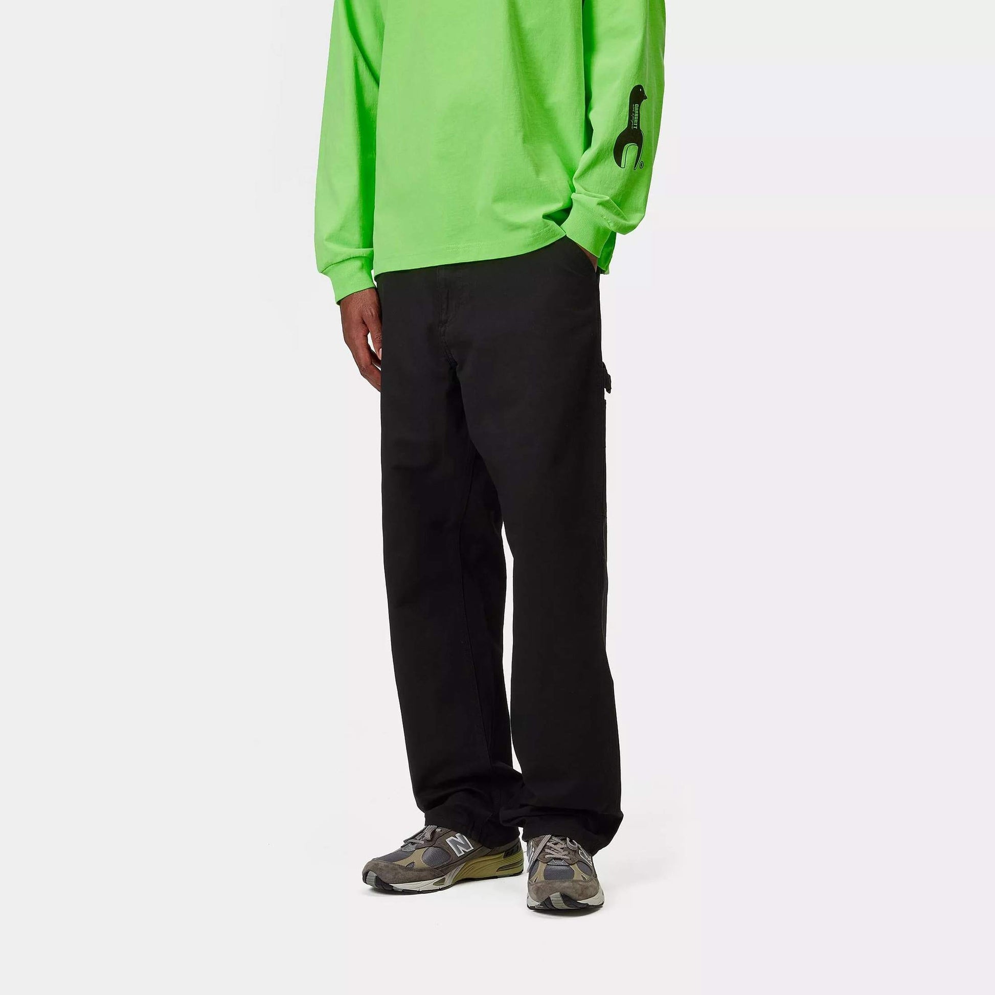 Pantaloni Carhartt Single Knee black dyed