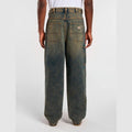 Pantaloni Dickies Madison Baggy Denim yellow fade indigo
