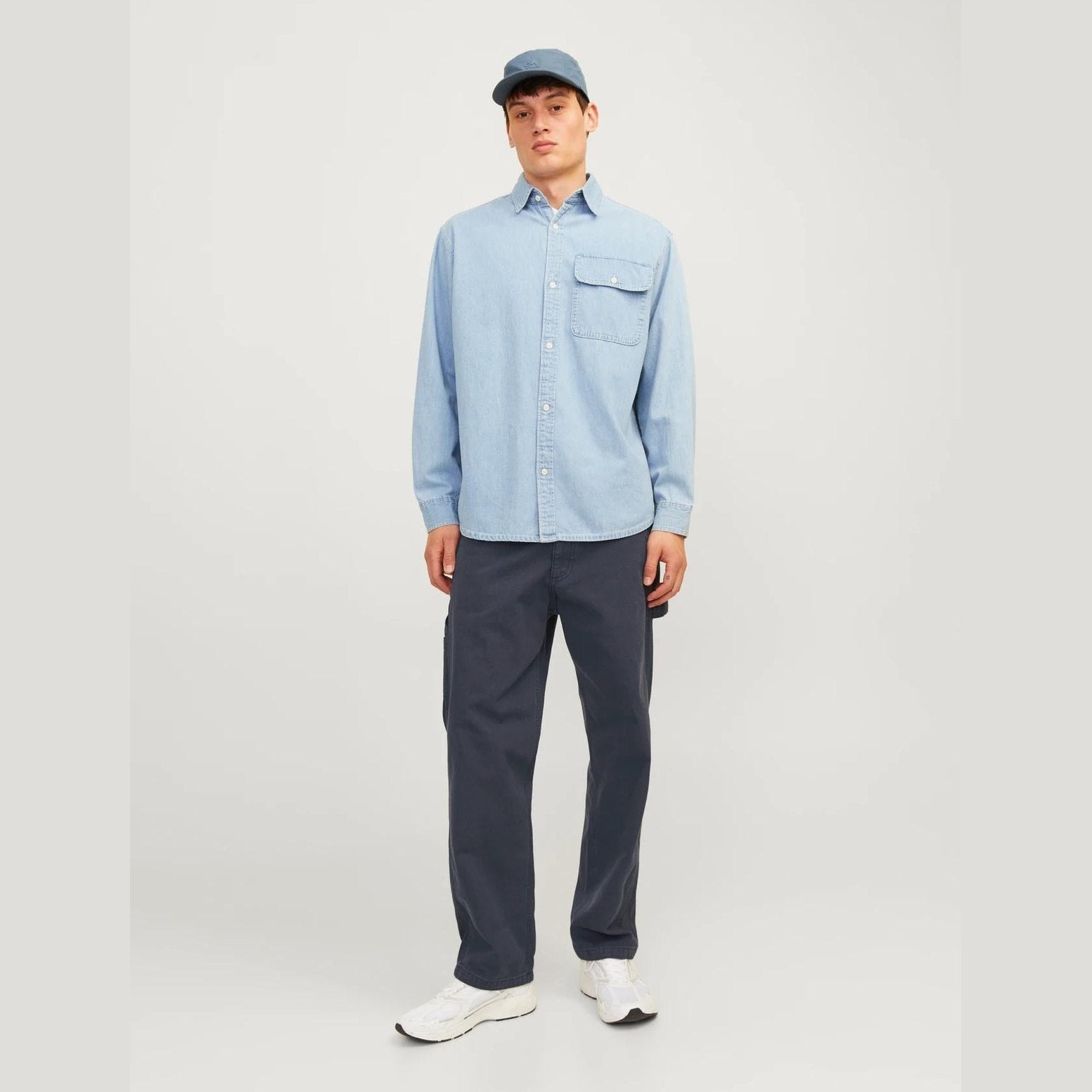Pantaloni Jack & Jones Eddie Carpenter blue india ink