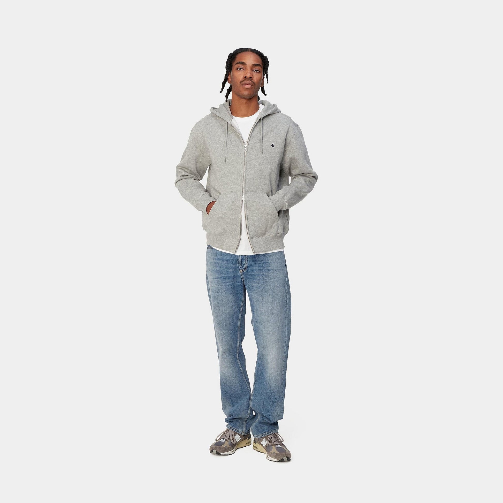 Pantaloni Jeans Marlow blue worn bleach