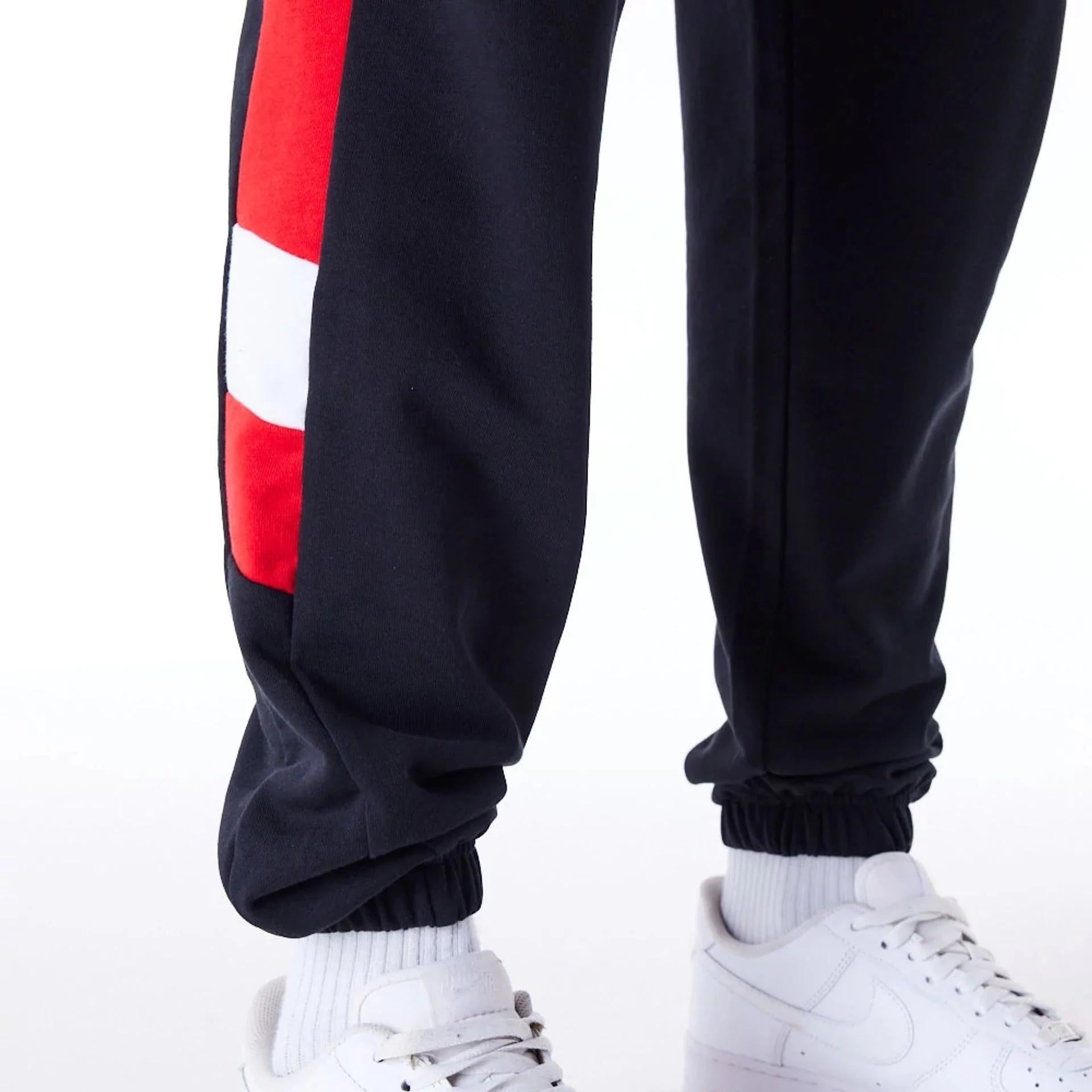 Pantaloni Joggers New Era Chicago Bulls NBA Panel black