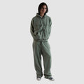 Pantaloni Wasted Paris Splinter zip Olive