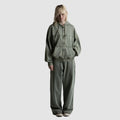 Pantaloni Wasted Paris Splinter zip Olive