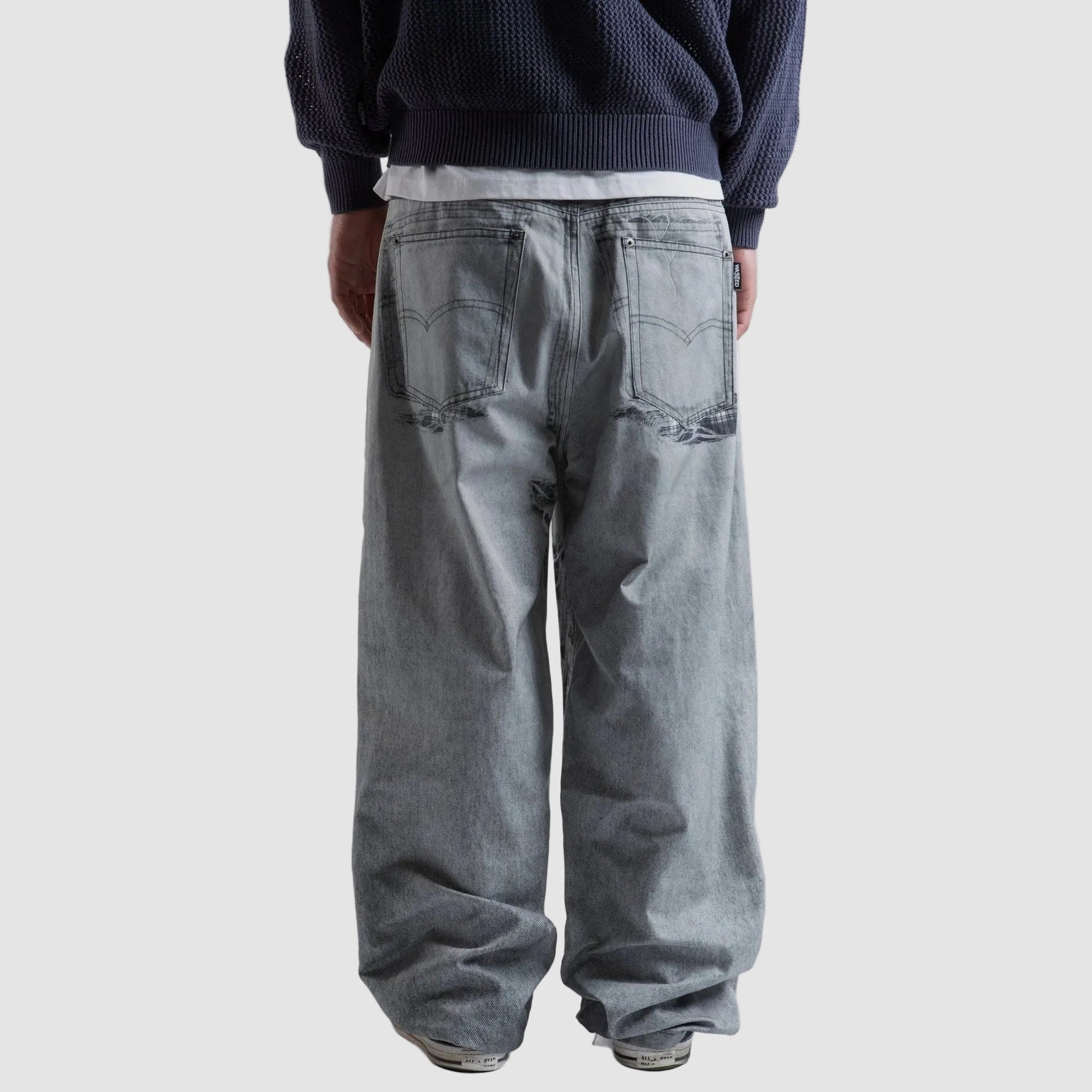 Pantaloni Wasted Paris Trompe loeil grey