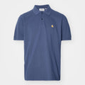 Polo Carhartt Chase Pique dusky blue gold
