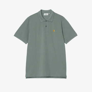 Polo Carhartt Chase Pique silver pine gold