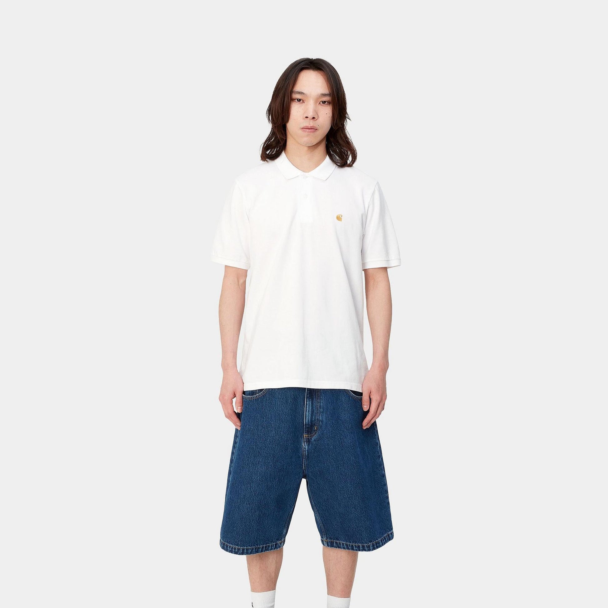 Polo Carhartt Chase Pique white