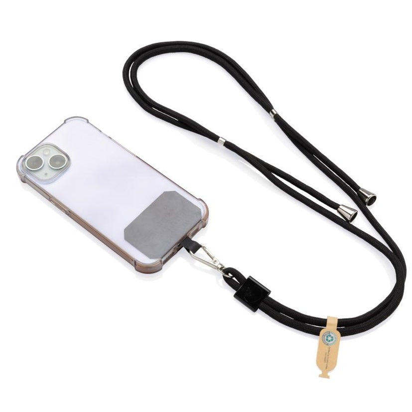 Portachiavi XD Connects Lanyard Portatelefono Black