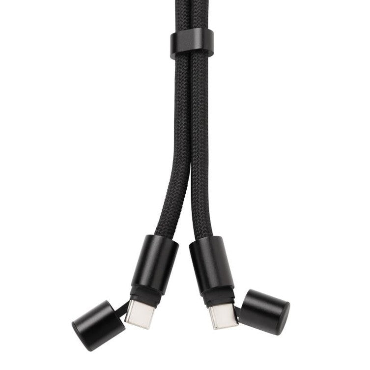 Portachiavi XdC Connects Cavo Lanyard 60W Black