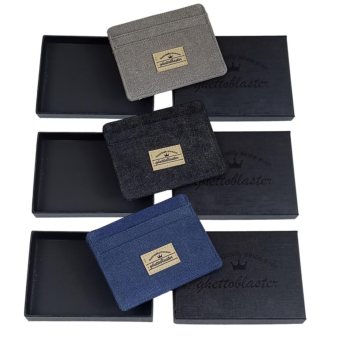 Portafoglio Ghettoblaster Card Holder Canvas black