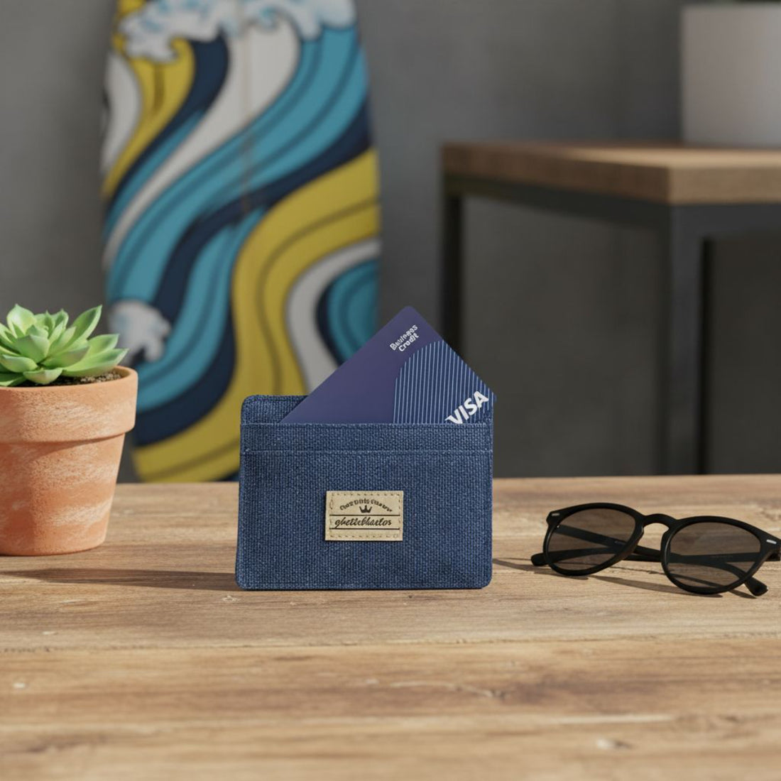 Portafoglio Ghettoblaster Card Holder Canvas navy
